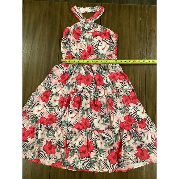 Grace Karin Floral Halter Neck Floral Multicolor Smocked spring Dress 14Y NWT - Picture 4 of 9